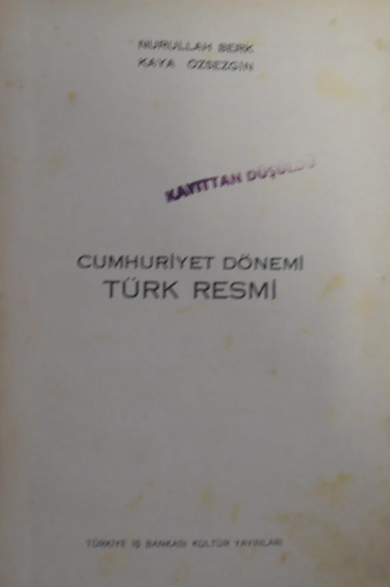 Cumhuriyet Dönemi Türk Resmi / 10-B-13