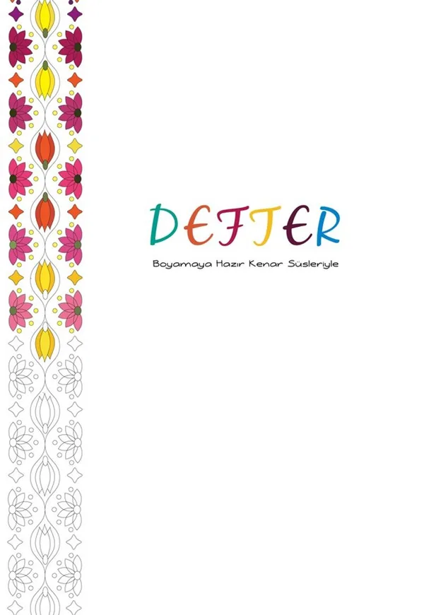 Defter - Boyamaya Hazır Kenar Süsleriyle