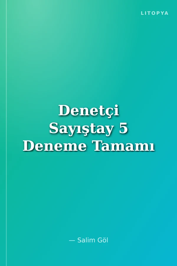 Denetçi Sayıştay 5 Deneme Tamamı