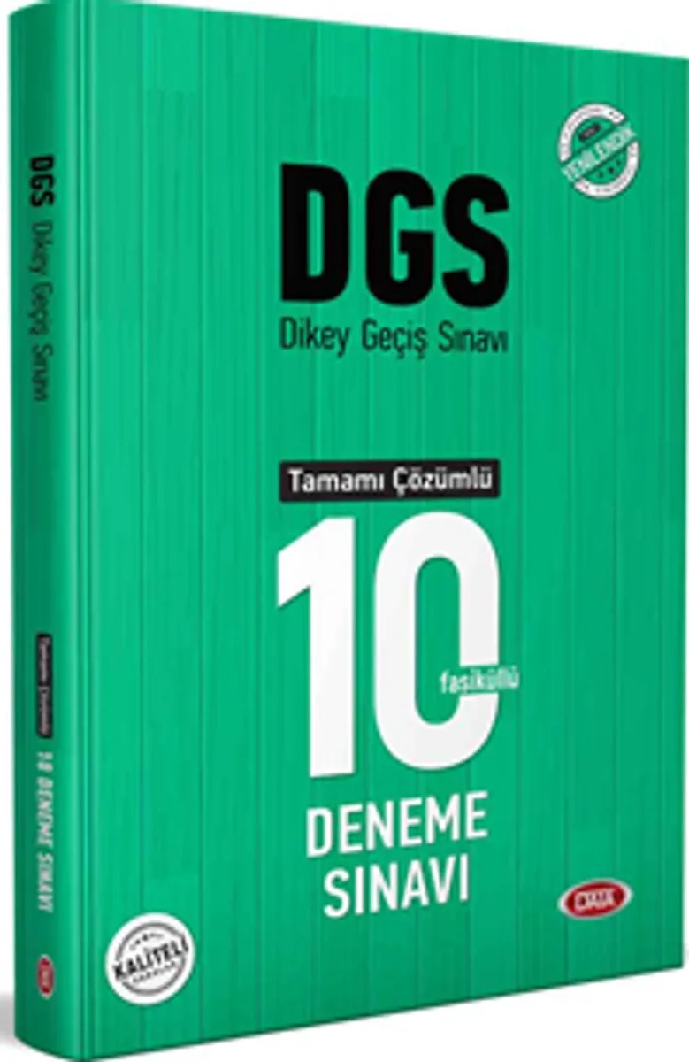 DGS Tamamı Çözümlü 10 Deneme Sınavı