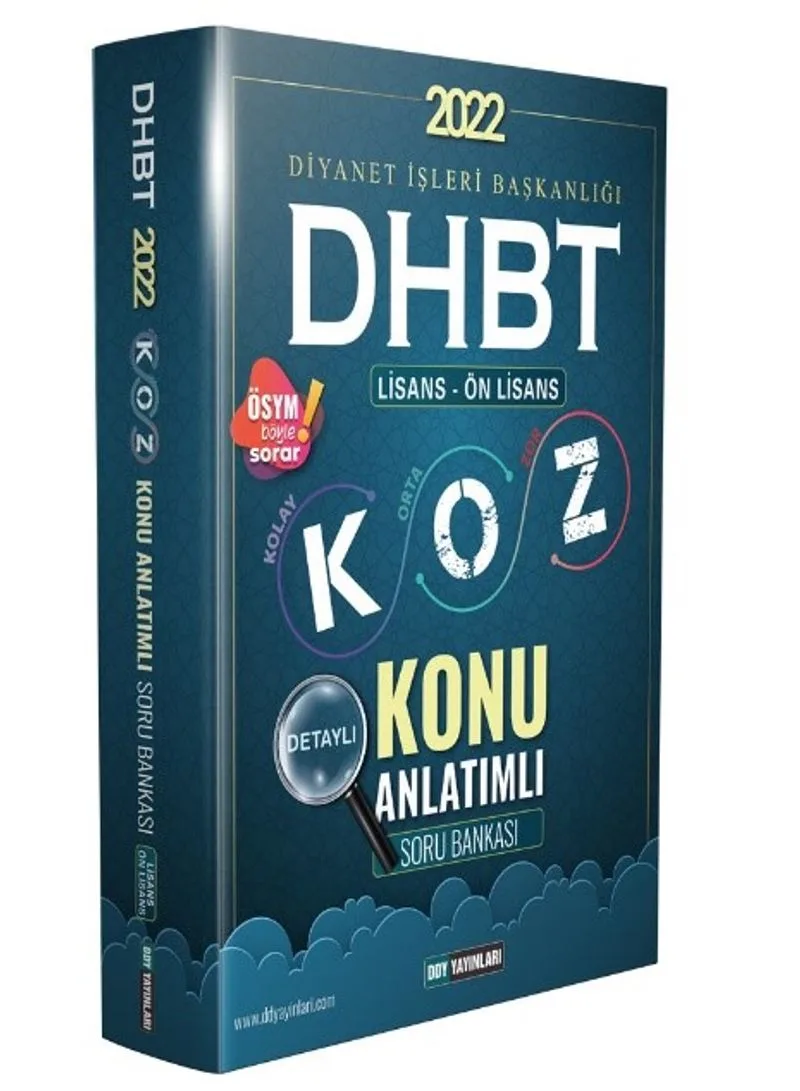 DHBT Koz Lisans Önlisans Konu Anlatımlı Soru Bankası