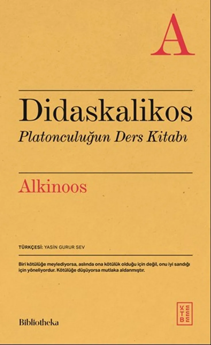 Didaskalikos Platonculuğun Ders Kitabı