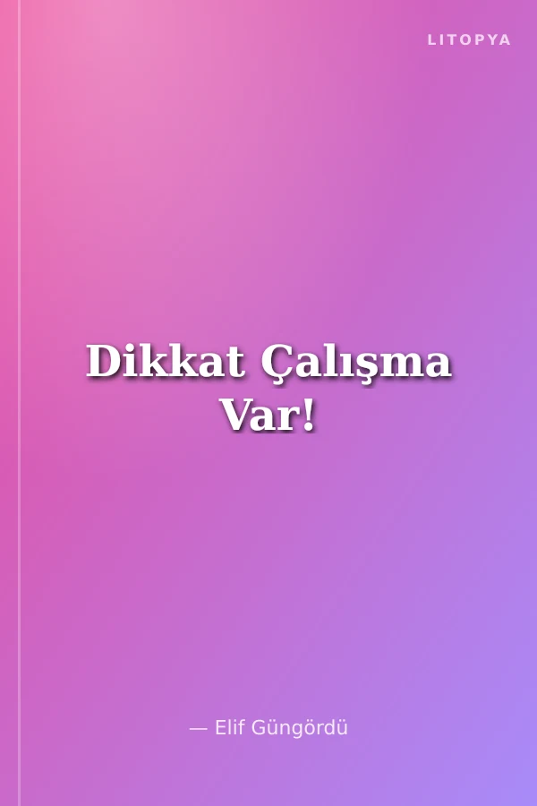 Dikkat Çalışma Var!
