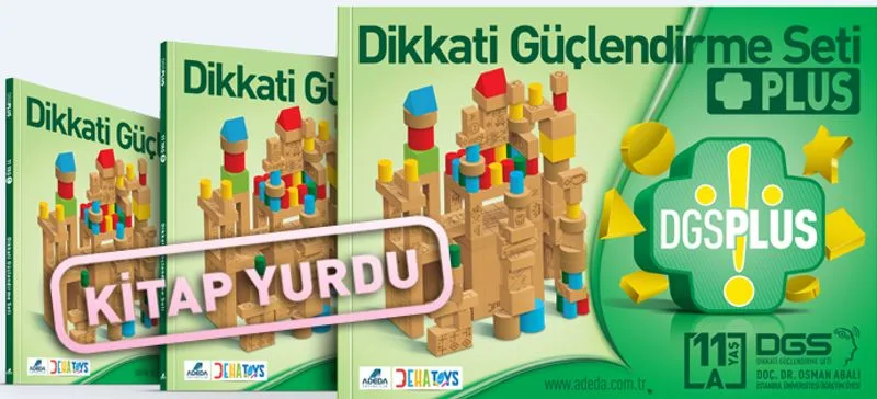 Dikkati Güçlendirme Seti Plus 11 Yaş (3 Kitap-Ahşap Materyaller Hariç)