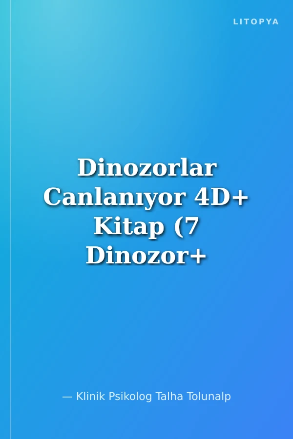 Dinozorlar Canlanıyor 4D+ Kitap (7 Dinozor+ Canlanan Kitap-+ AR Mobil Uygulama)