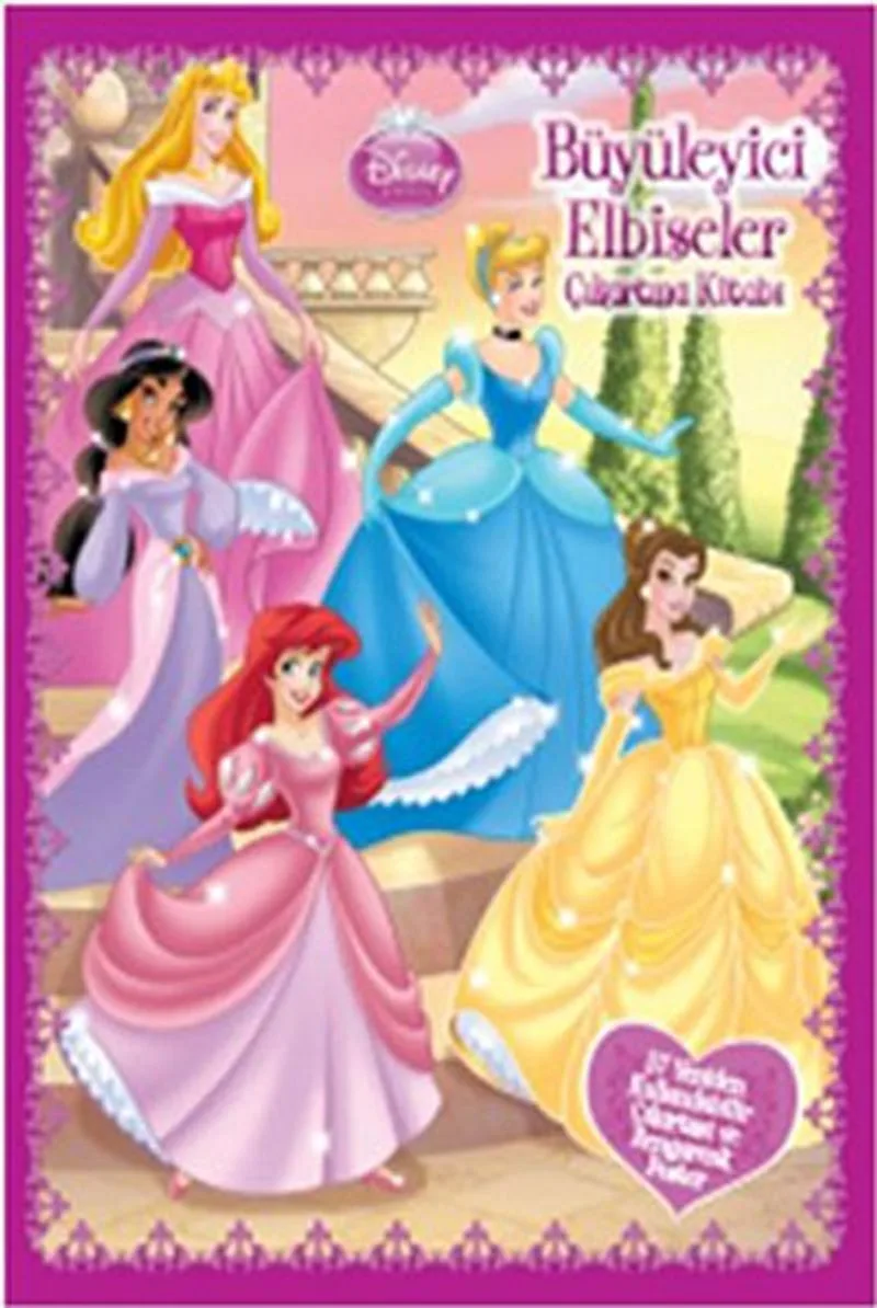 Disney Prenses Büyüleyici Elbiseler Çıkartma Kitabı