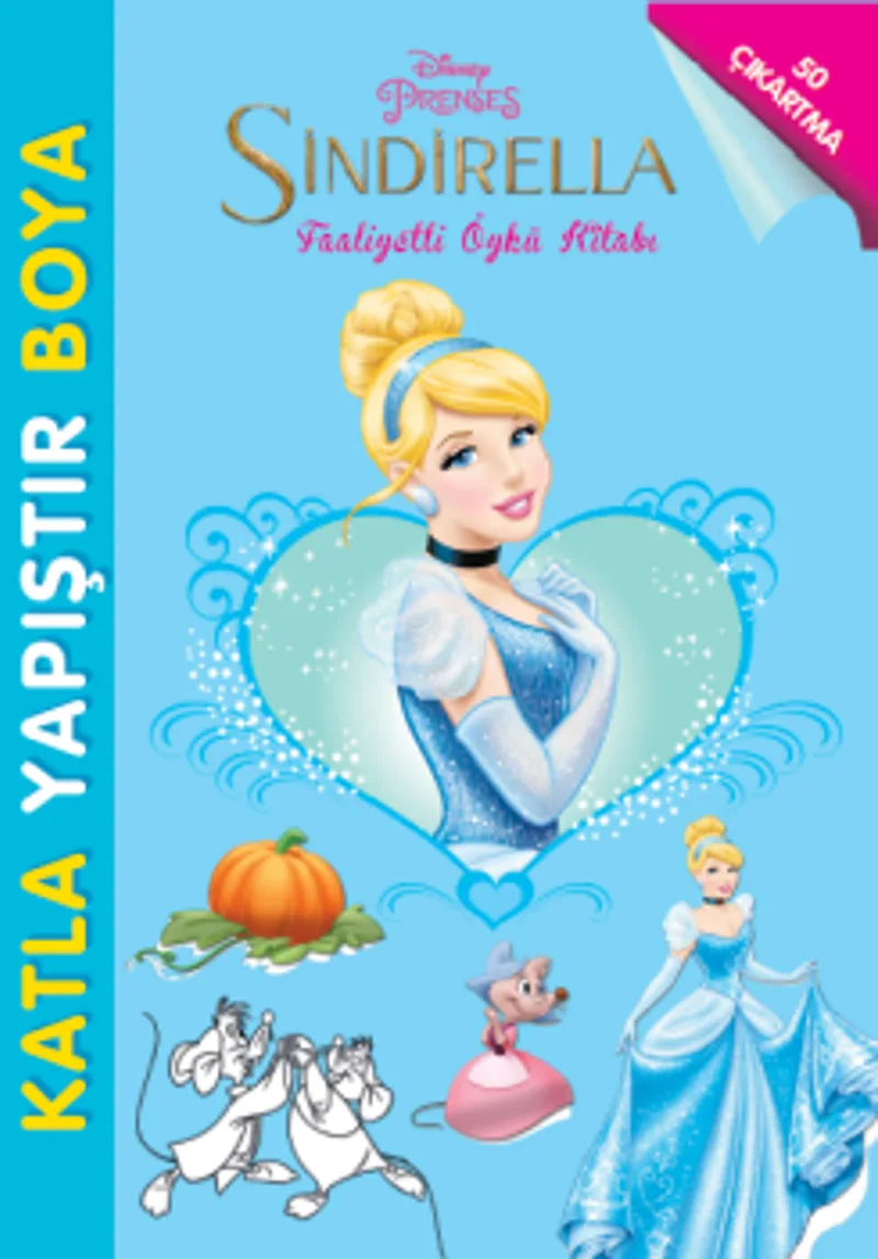 Disney Sindirella Katla Yapıştır Boya