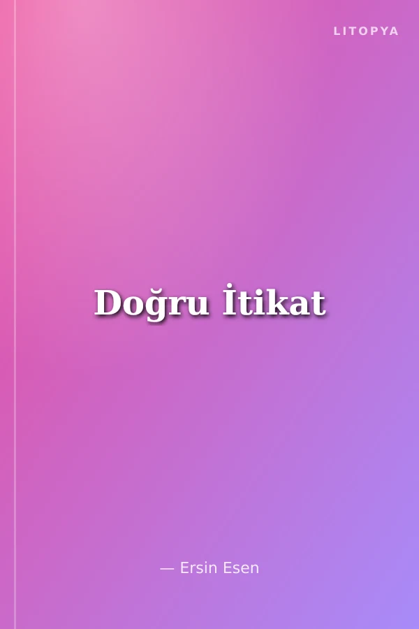 Doğru İtikat