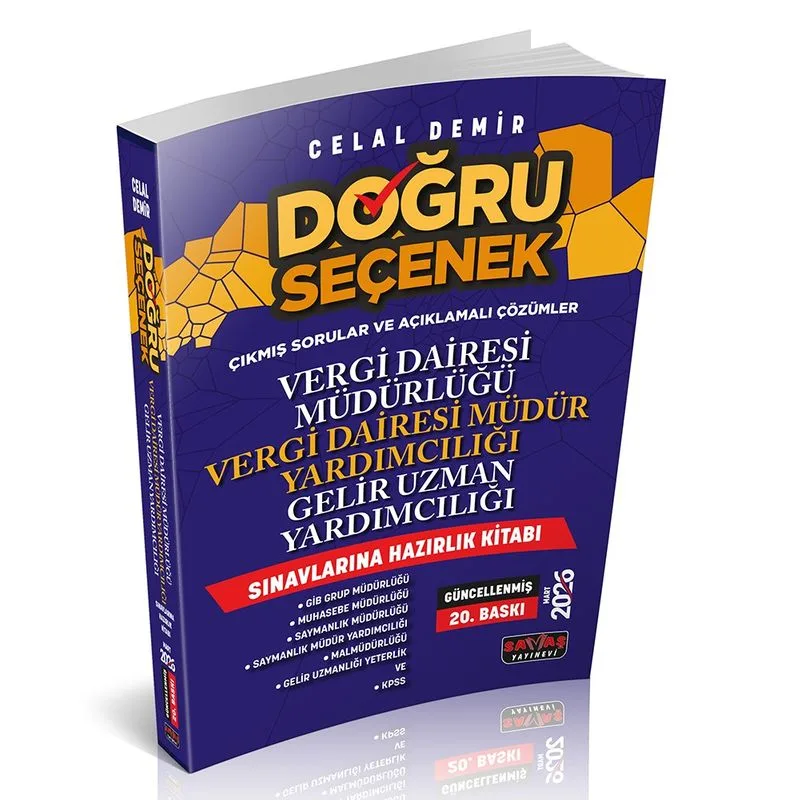 Doğru Seçenek Vergi Dairesi Müdürlüğü, Gelir Uzman Yardımcılığı Sınavlarına Hazırlık Kitabı