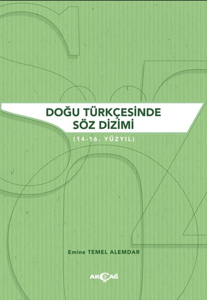 Doğu Türkçesinde Söz Dizimi