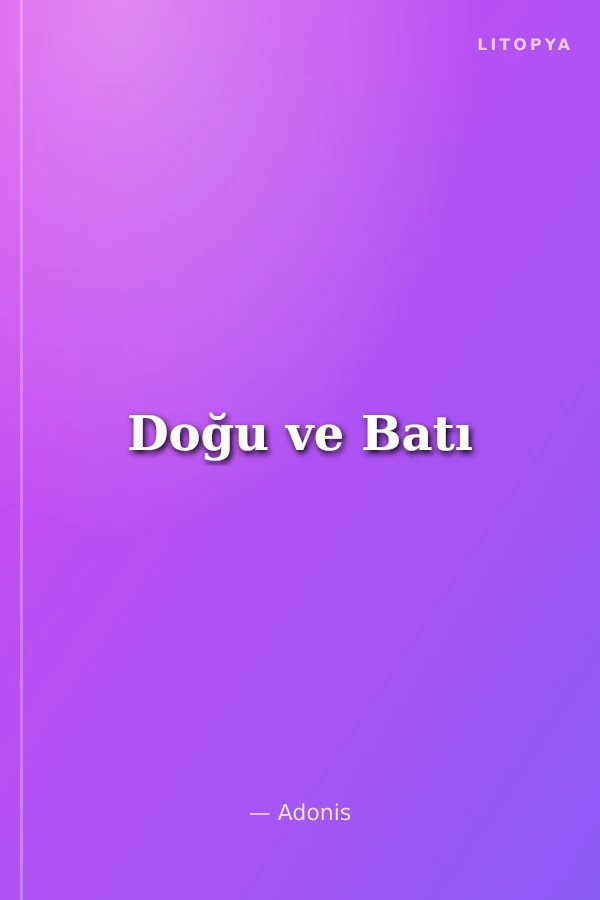 Doğu ve Batı