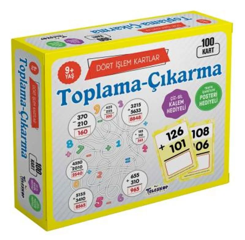 Dört İşlem Kartlar / Toplama-Çıkarma (9+ Yaş)