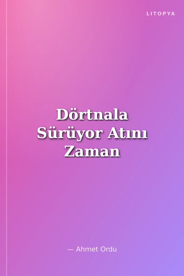 Dörtnala Sürüyor Atını Zaman