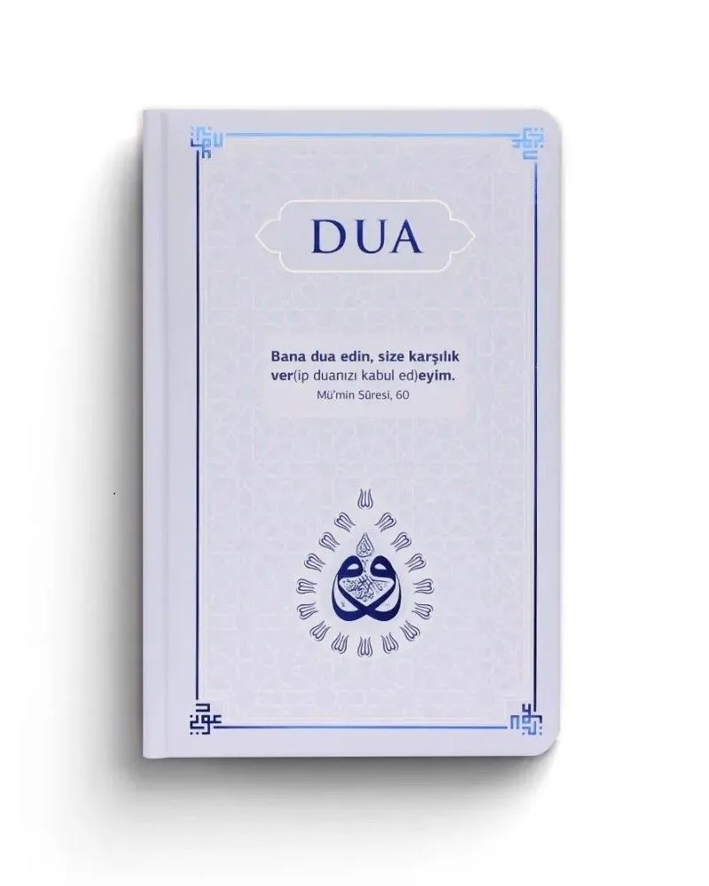 Dua (Evrad-ı Şerife) Orta Boy Arapça+Türkçe Mavi (Ciltli)