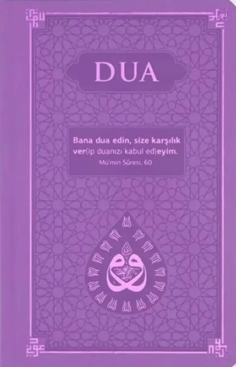 Dua (Evrad-ı Şerîfe) Orta Boy Arapça-Türkçe - Termo Kapak - Lila