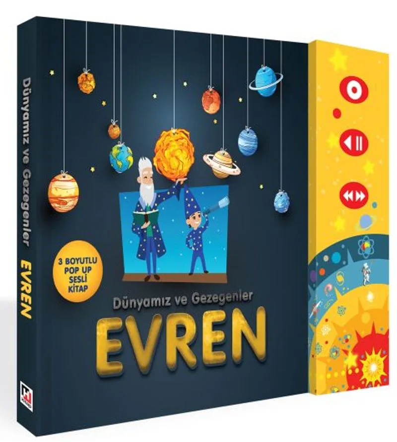 Dünyamız ve Gezegenler Evren (3 Boyutlu Pop-Up Sesli Elektronik Kitap)