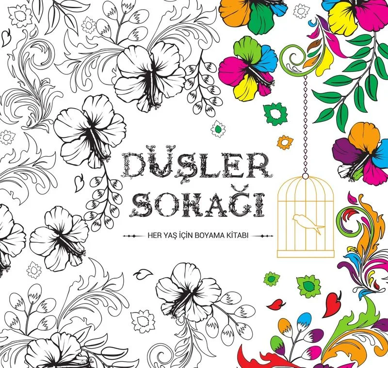 Düşler Sokağı Her Yaş İçin Boyama Kitabı