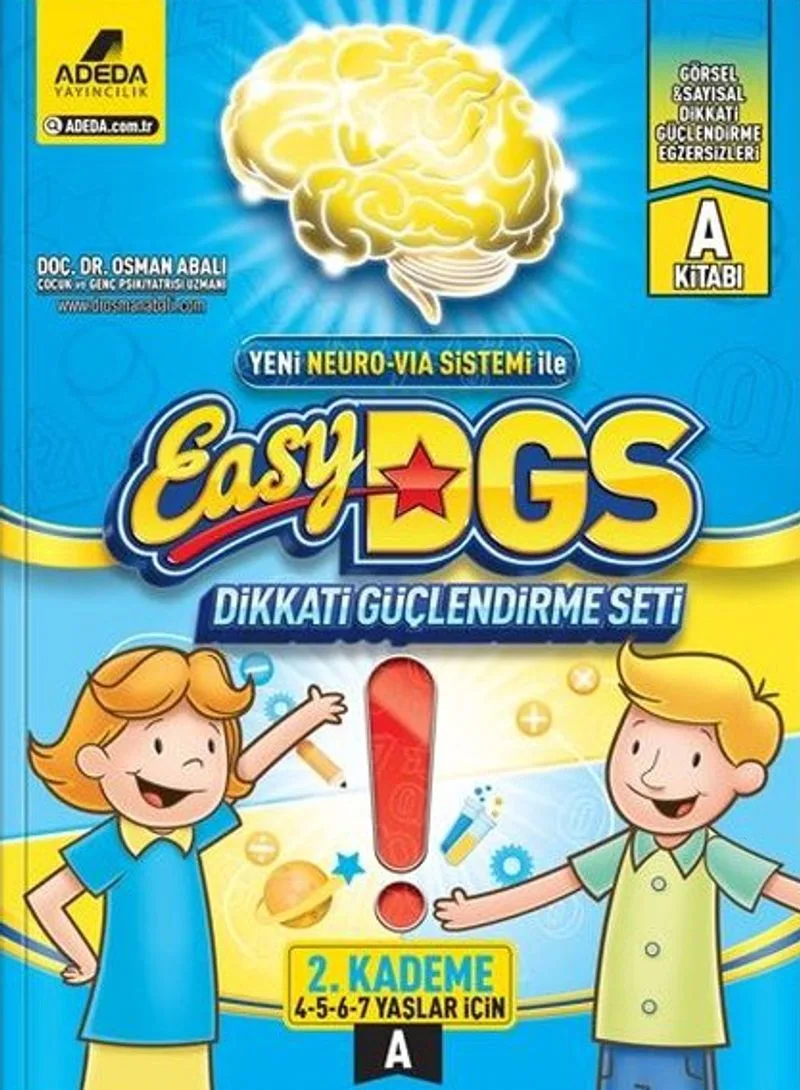 Easy Dikkati Güçlendirme Seti 2. Kademe 4-5-6-7 Yaş İçin A