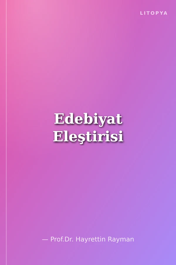 Edebiyat Eleştirisi