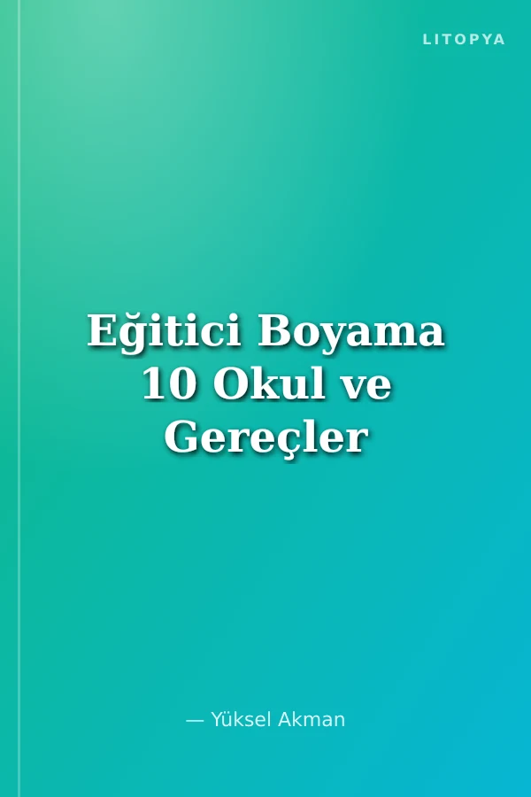 Eğitici Boyama 10 Okul ve Gereçler