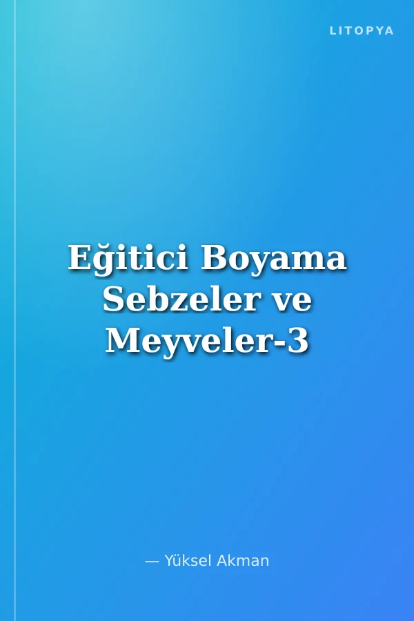 Eğitici Boyama Sebzeler ve Meyveler-3