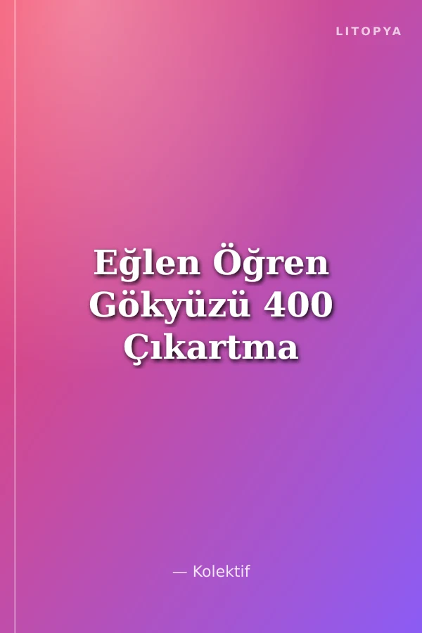Eğlen Öğren Gökyüzü 400 Çıkartma