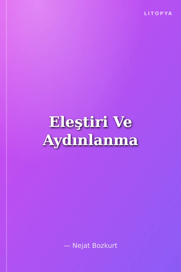 Eleştiri Ve Aydınlanma