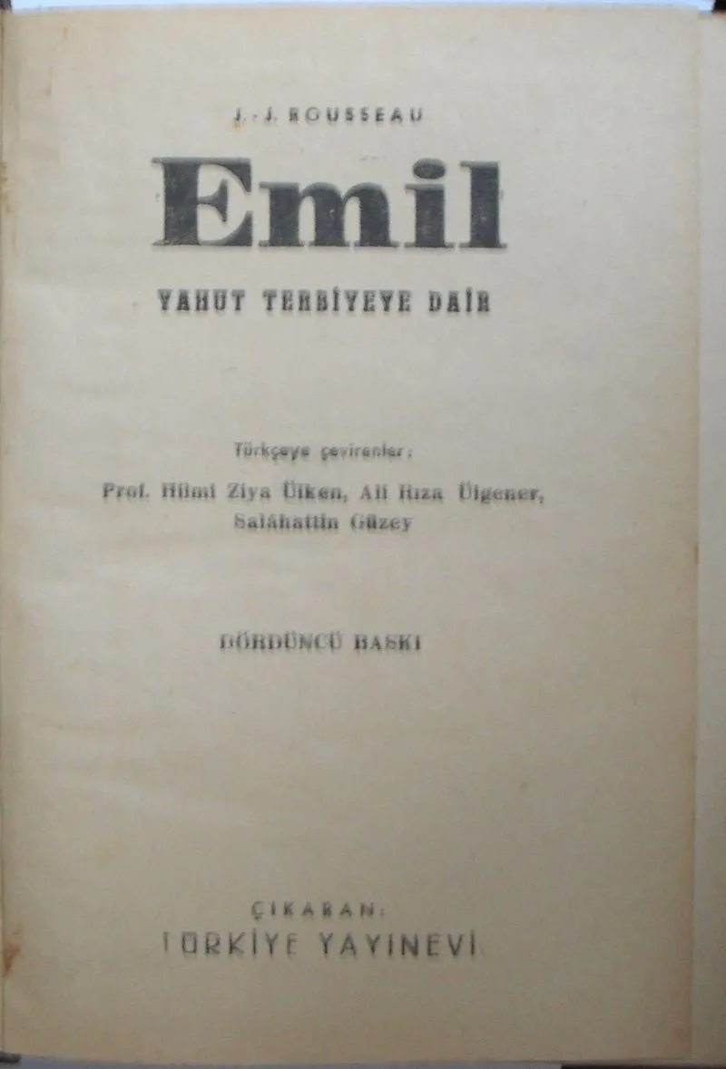 Emil Yahut Terbiyeye Dair (Kod:6-I-1)