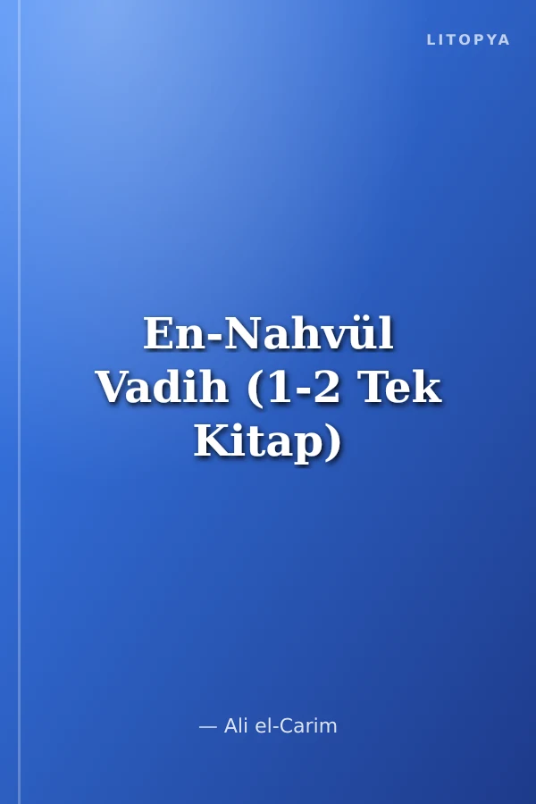 En-Nahvül Vadih (1-2 Tek Kitap)
