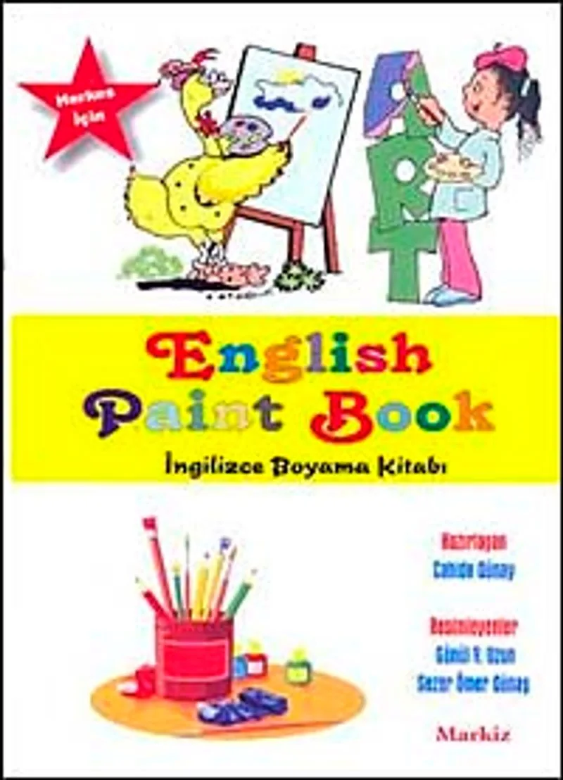 English Paint Book İngilizce Boyama Kitabı