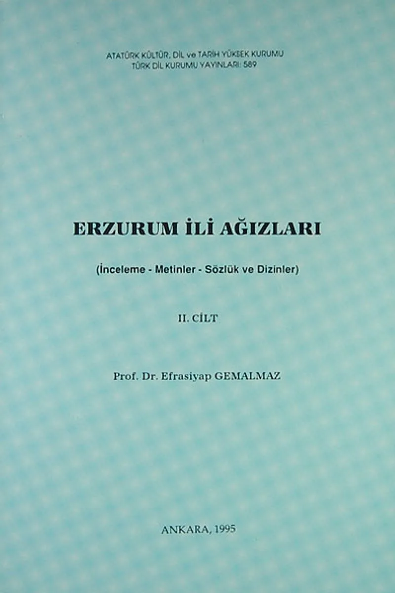 Erzurum İli Ağızları-II