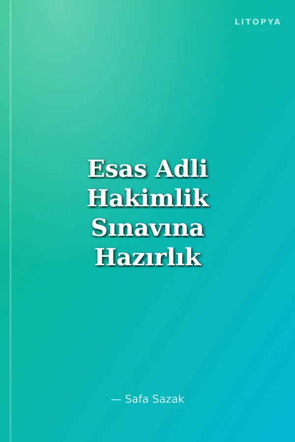 Esas Adli Hakimlik Sınavına Hazırlık Tamamı Çözümlü 4 Deneme Sınavı