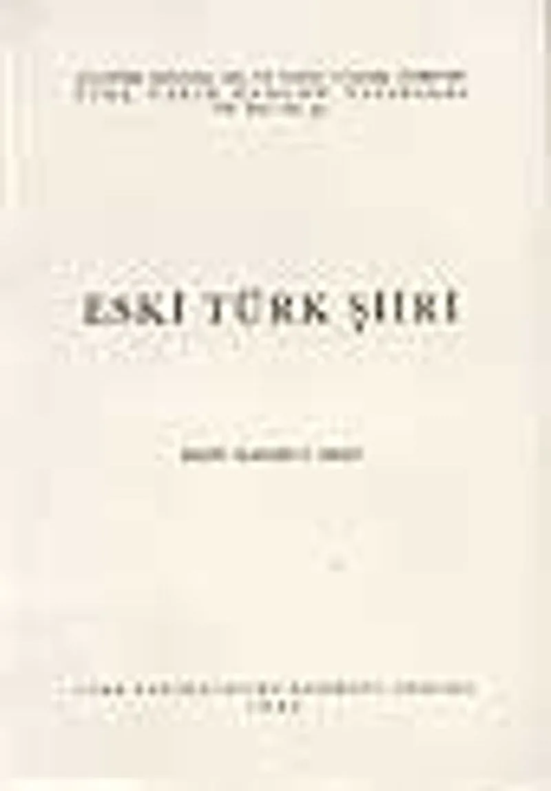 Eski Türk Şiiri