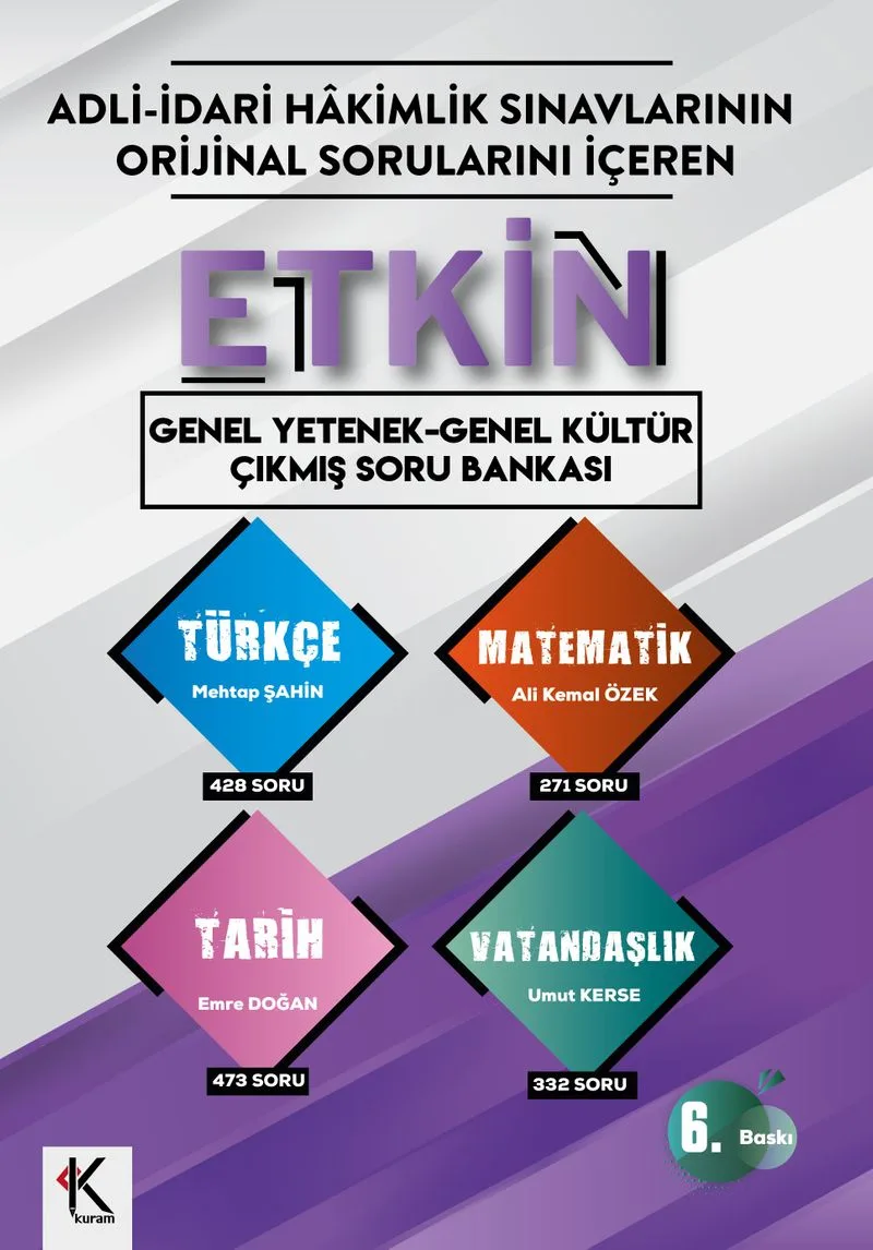 Etkin Genel Yetenek-Genel Kültür Çıkmış Soru Bankası