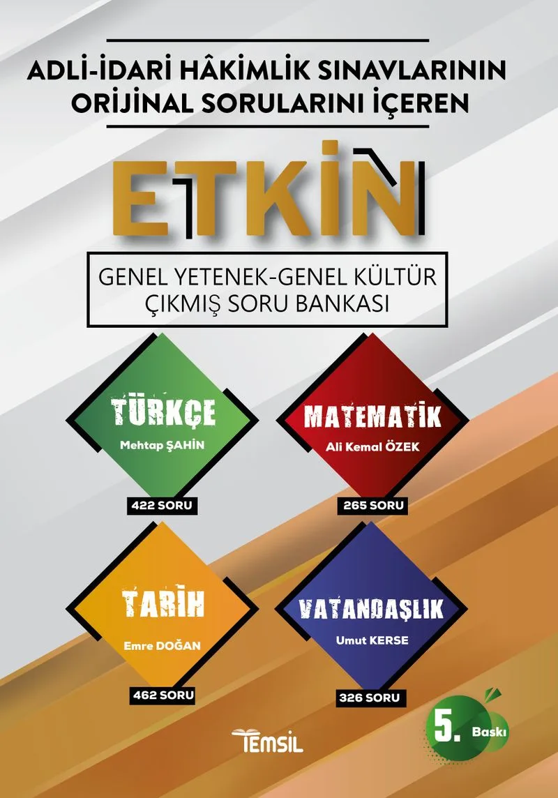 Etkin Genel Yetenek Genel Kültür Çıkmış Soru Bankası