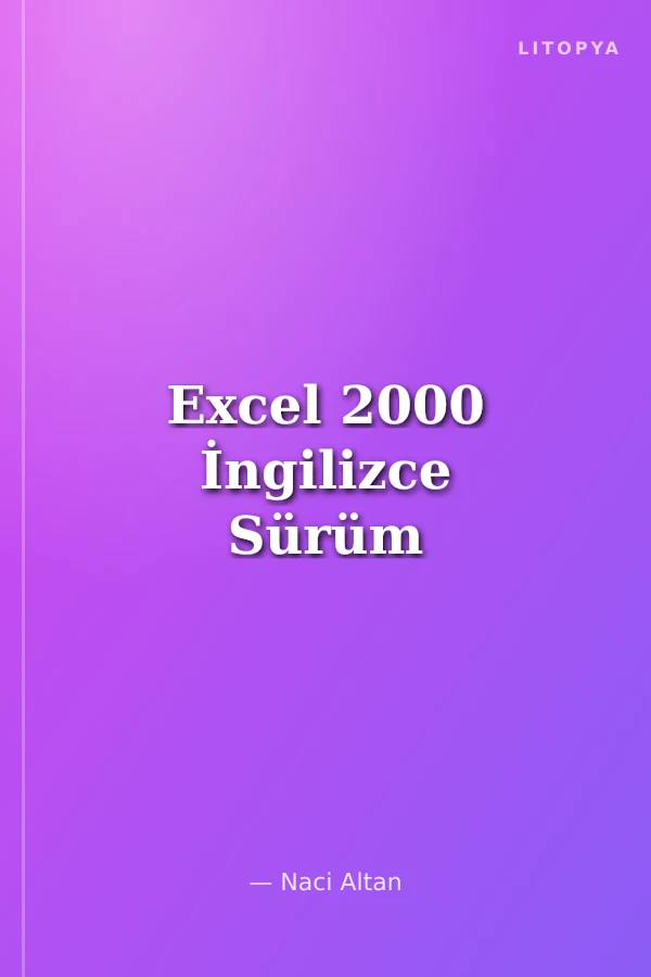 Excel 2000 İngilizce Sürüm