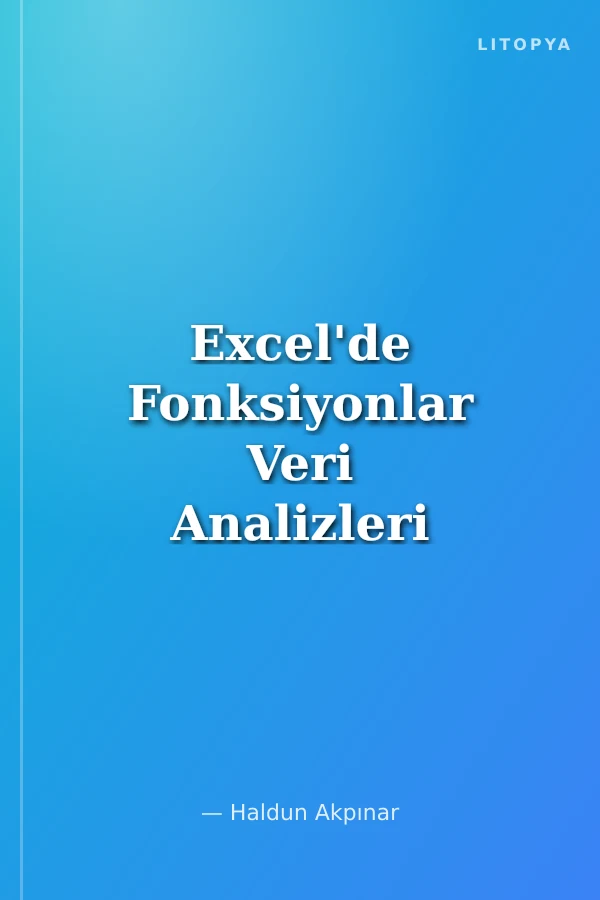 Excel'de Fonksiyonlar Veri Analizleri