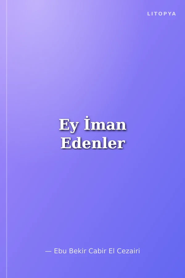 Ey İman Edenler