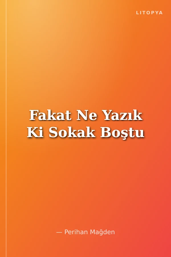 Fakat Ne Yazık Ki Sokak Boştu