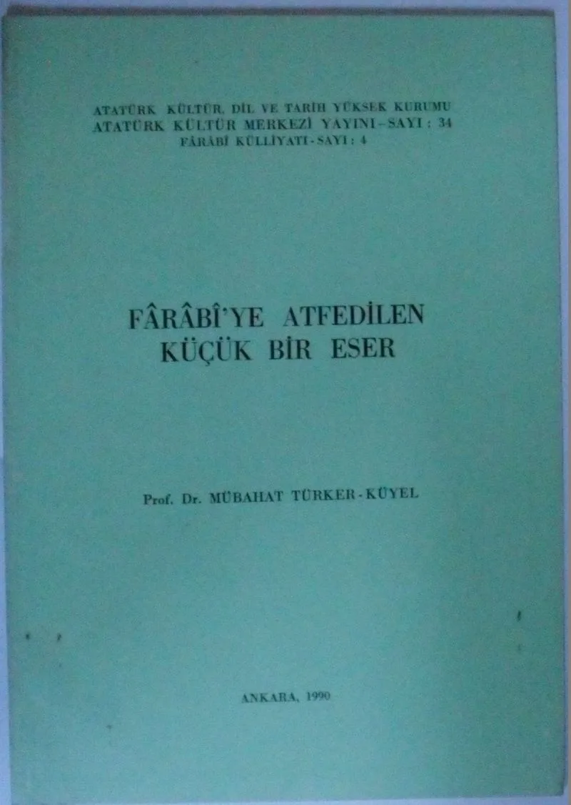 Farabi'ye Atfedilen Küçük Bir Eser Kod: 11-C-16