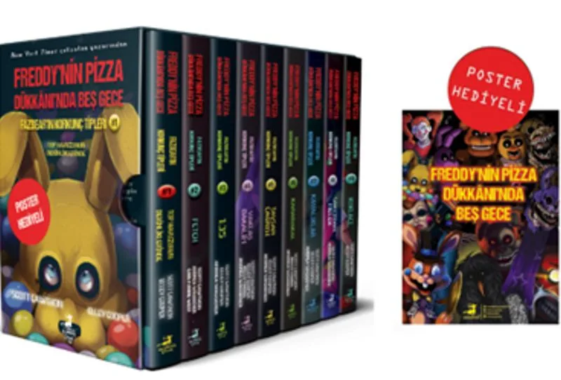 Fazbear'in Korkunç Tipleri 9 Kitaplık Kutulu Set (Poster Hediyeli)