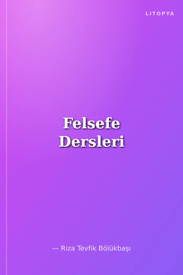 Felsefe Dersleri