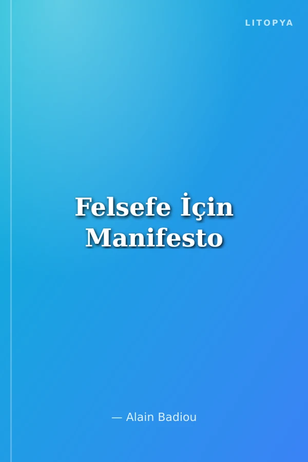 Felsefe İçin Manifesto