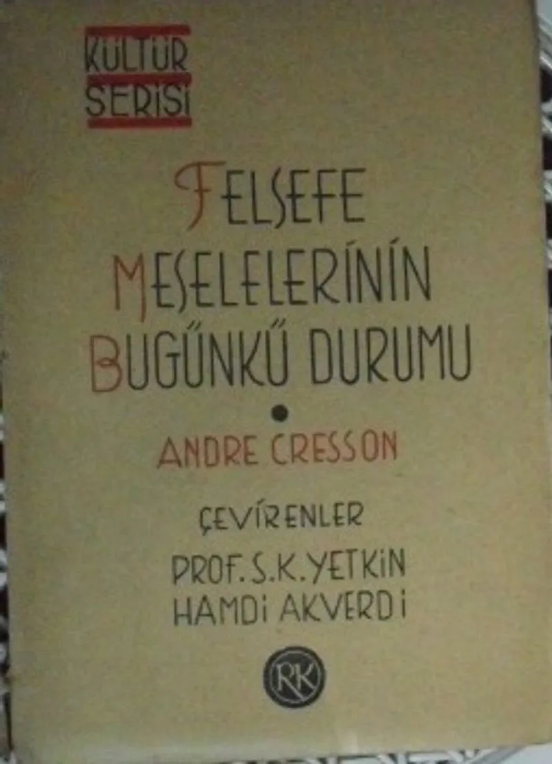 Felsefe Meselelerinin Bugünkü Durumu (2-I-27)