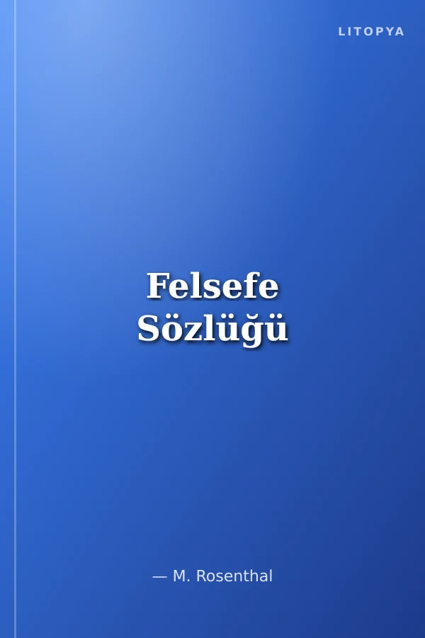 Felsefe Sözlüğü