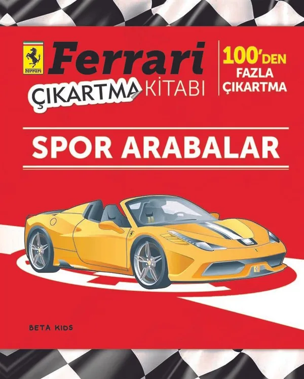 Ferrari Çıkartma Kitabı Spor Arabalar