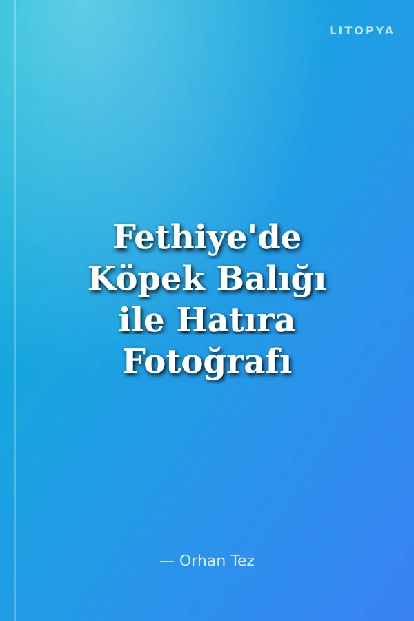 Fethiye'de Köpek Balığı ile Hatıra Fotoğrafı