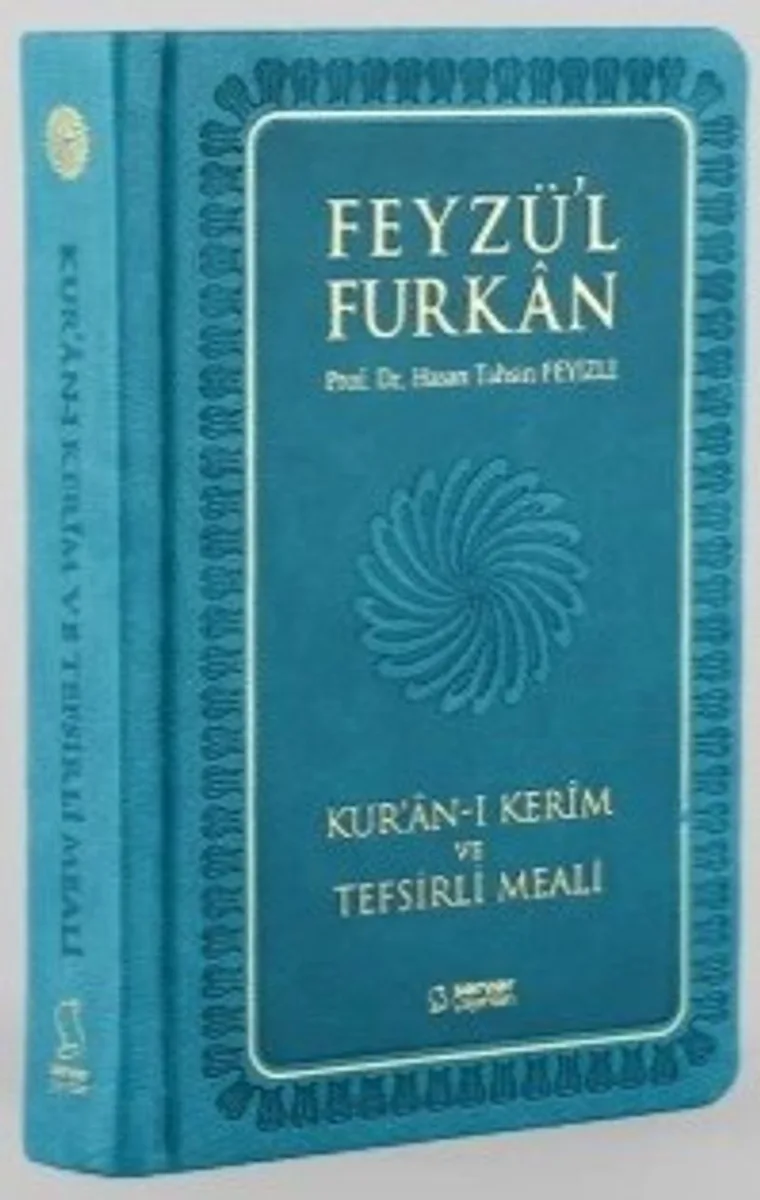 Feyzü'l Furkan Kur'an-ı Kerim ve Tefsirli Meali (Sempatik Cep Boy - Ciltli) Turkuaz