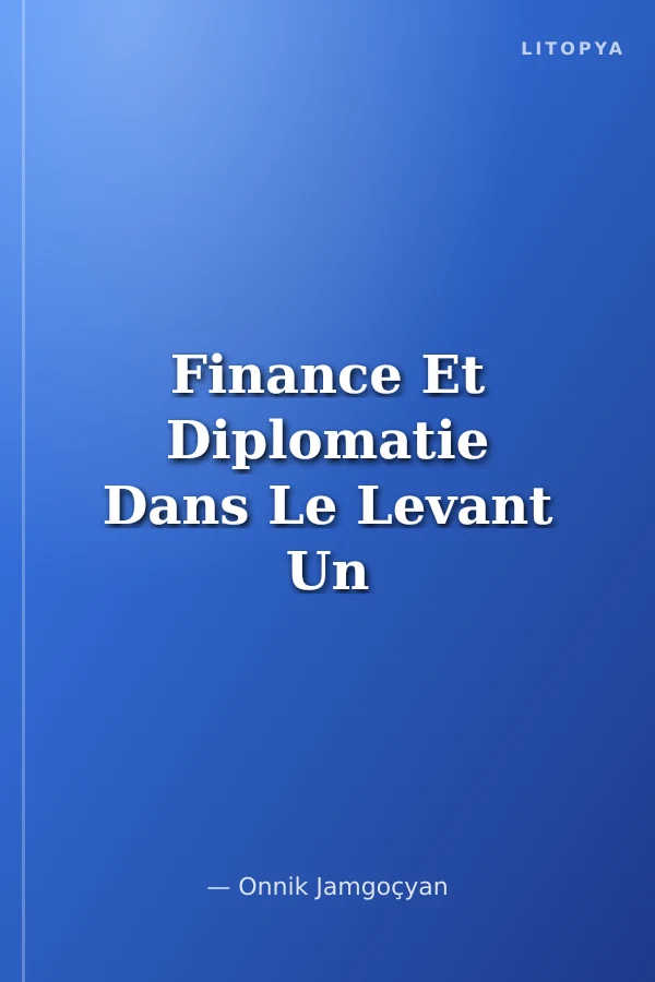 Finance Et Diplomatie Dans Le Levant Un Recueil D'articles Sur 1'historie Financière Et Diplomatique Ottomane