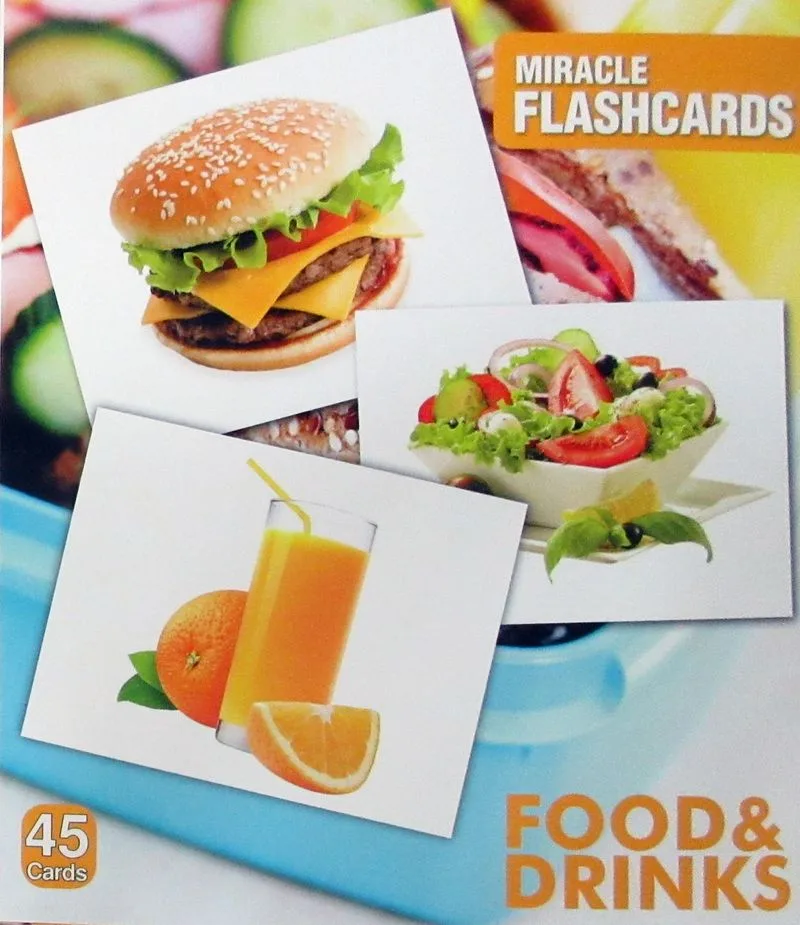 Food-Drink Miracle Flashcards (45 Cards)